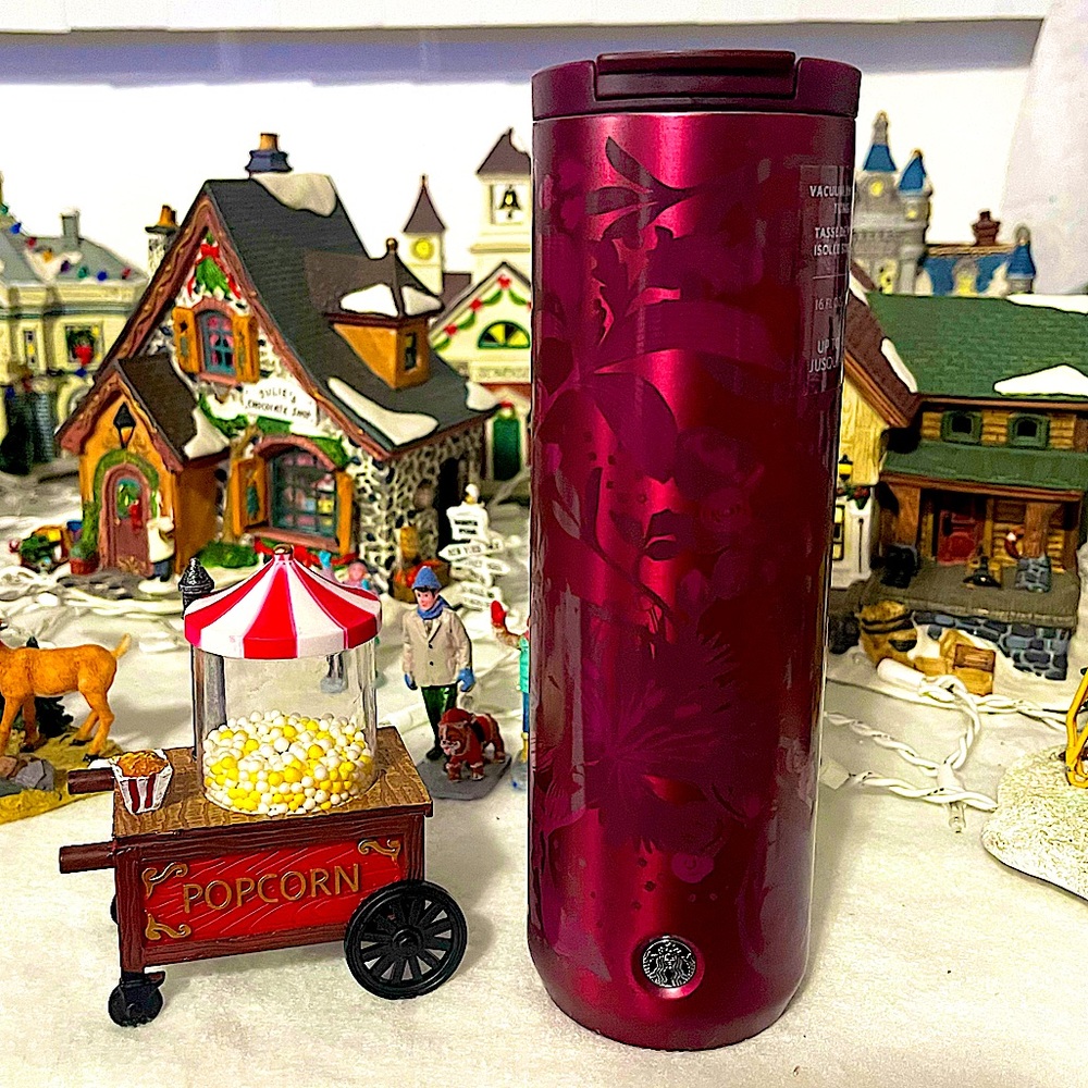 ❤️New Fall 2021 Starbucks Plum Floral SS Tumbler - Picture 3 of 6